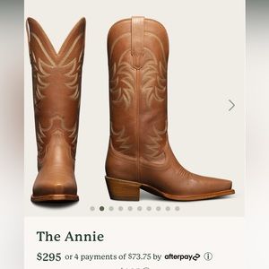 The Annie Tecovas Cowgirl Boot in Caramel